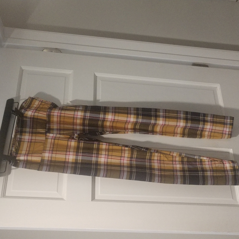 Plaid leggings size M No comment